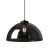 Lampa sufitowa wisząca GAMMA BLACK 1xE27 MLP1063 Milagro E27 x1 nowoczesna oprawa oświetleniowa metal szkło żyrandol do kuchni salonu nad stół czarny czarna zwis Inspiracje Premium - Outlet