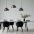 Lampa sufitowa wisząca GAMMA BLACK 1xE27 MLP1063 Milagro E27 x1 nowoczesna oprawa oświetleniowa metal szkło żyrandol do kuchni salonu nad stół czarny czarna zwis Inspiracje Premium - Outlet