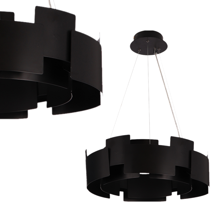 Lampa wisząca TORINO BLACK 24W LED ML6141 Milagro - Outlet