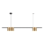 Lampa sufitowa wisząca listwa Industrialna Loft GENESIS BLACK GOLD 5xGU10 ML0369 Milagro 100cm nowoczesna oprawa oświetleniowa metal czarny czarna złoty czarno złota zwis Inspiracje Premium - Outlet