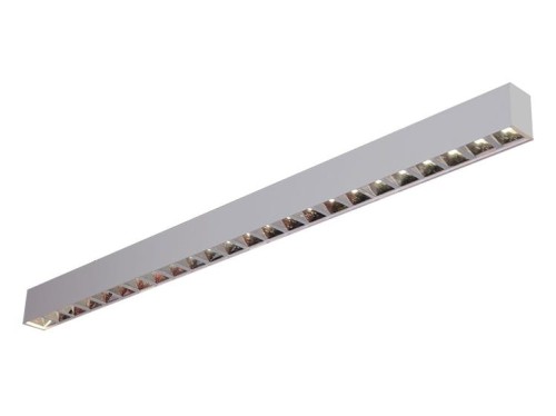 Oprawa liniowa sufitowa biurowa RAGGIO Led-Pol ORO-RAGGIO-SILVER-40W-DW-L ORO18038 120cm 40W 4000K Loft nowoczesna lampa sufitowa oświetleniowa aluminiowa ze zintegrowanym źródłem światła szara srebrna Inspiracje Premium