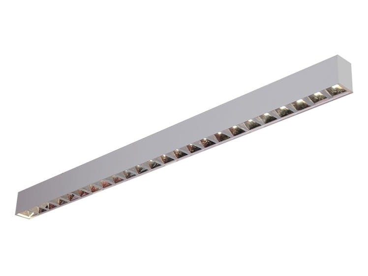 Oprawa liniowa sufitowa biurowa RAGGIO Led-Pol ORO-RAGGIO-SILVER-40W-DW-L ORO18038 120cm 40W 4000K Loft nowoczesna lampa sufitowa oświetleniowa aluminiowa ze zintegrowanym źródłem światła szara srebrna Inspiracje Premium
