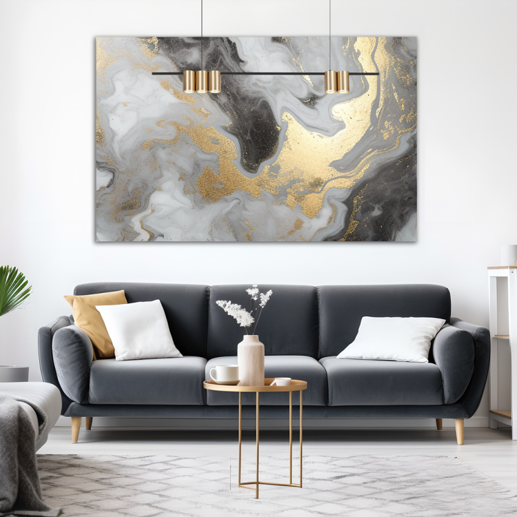 Lampa sufitowa wisząca listwa Industrialna Loft GENESIS BLACK GOLD 5xGU10 ML0369 Milagro 100cm nowoczesna oprawa oświetleniowa metal czarny czarna złoty czarno złota zwis Inspiracje Premium - Outlet