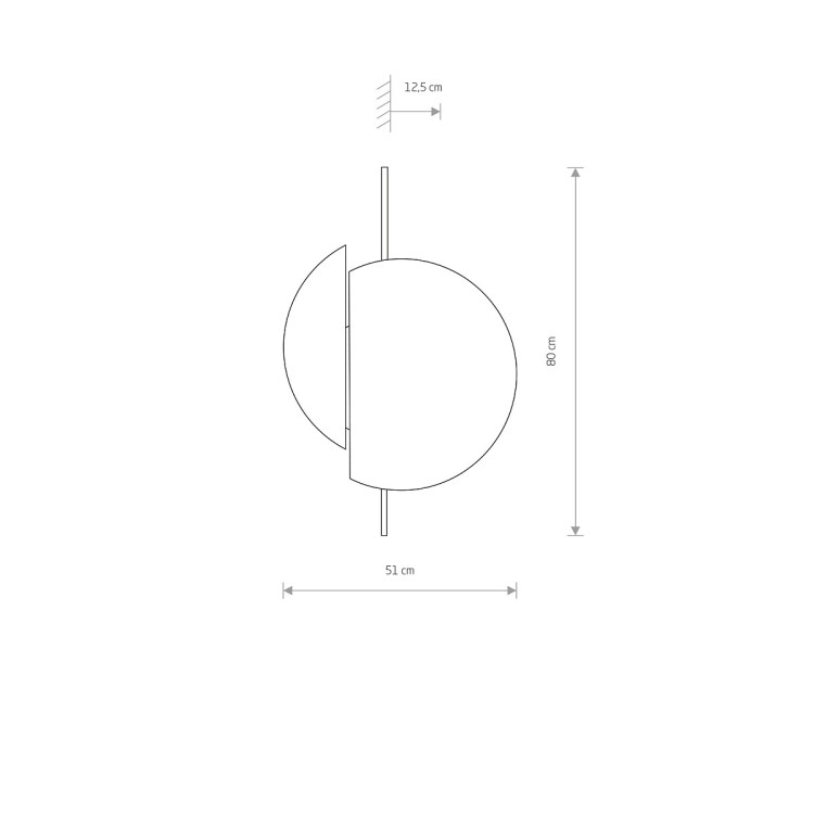 Lampa ścienna Kinkiet Industrialny Loft SUNSET C 7654 NOWODVORSKI Lighting GX53 x2 okrąg drewniany nowoczesna oprawa oświetleniowa metal drewno sklejka podwójny Inspiracje Premium - Outlet