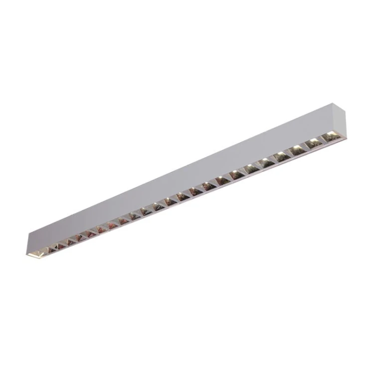 Oprawa liniowa sufitowa biurowa RAGGIO Led-Pol ORO-RAGGIO-SILVER-40W-DW-L ORO18038 120cm 40W 4000K Loft nowoczesna lampa sufitowa oświetleniowa aluminiowa ze zintegrowanym źródłem światła szara srebrna Inspiracje Premium