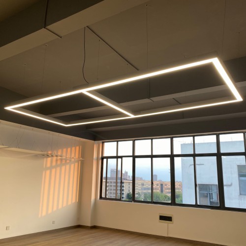 Oprawa liniowa sufitowa biurowa RAGGIO Led-Pol ORO-RAGGIO-WHITE-40W-DW-L ORO18037 120cm 40W 4000K Loft nowoczesna lampa sufitowa oświetleniowa aluminiowa ze zintegrowanym źródłem światła biała Inspiracje Premium