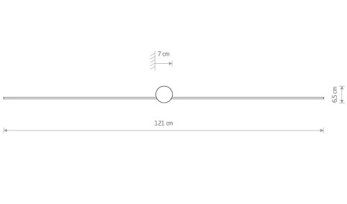 Lampa ścienna łazienkowa nad lustro PIN LED L BLACK 8130 NOWODVORSKI Lighting 15W IP44 4000K nowoczesna oprawa oświetleniowa czarna czarny kinkiet łazienkowy do łazienki Inspiracje Premium