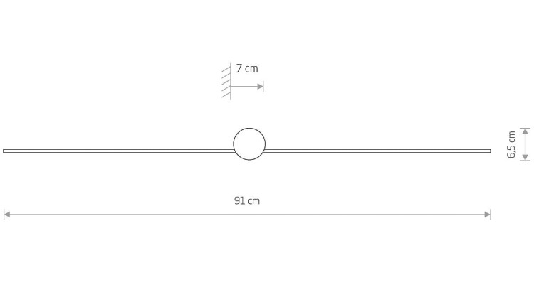 Lampa ścienna łazienkowa nad lustro PIN LED M BLACK 8128 NOWODVORSKI Lighting 10W IP44 4000K nowoczesna oprawa oświetleniowa czarna czarny kinkiet łazienkowy do łazienki Inspiracje Premium