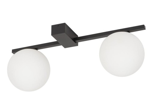 Lampa ścienna Loft PIK II 10300 NOWODVORSKI Lighting 2xG9 nowoczesna oprawa oświetleniowa kula biała kinkiet metal szkło czarno-biały czarny Inspiracje Premium