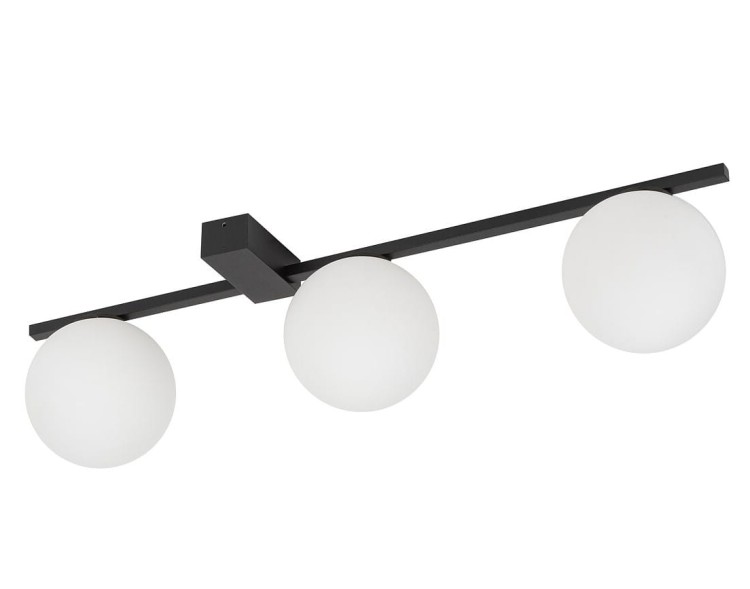 Lampa ścienna Loft PIK III 10301 NOWODVORSKI Lighting 3xG9 nowoczesna oprawa oświetleniowa kula biała kinkiet metal szkło czarno-biały czarny Inspiracje Premium