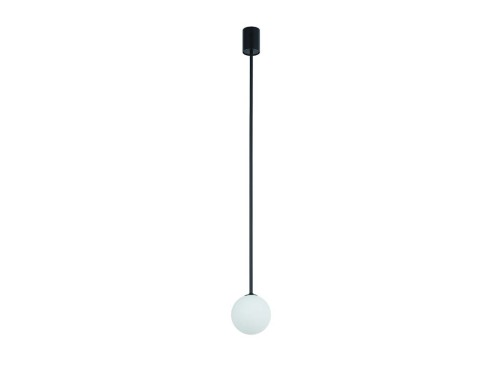 Lampa sufitowa Loft KIER M 10307 NOWODVORSKI Lighting G9 nowoczesna oprawa oświetleniowa kula biała zwis metal szkło czarno-biała czarny czarna Inspiracje Premium