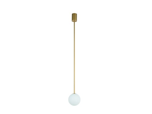 Lampa sufitowa Loft KIER M 10306 NOWODVORSKI Lighting G9 nowoczesna oprawa oświetleniowa kula biała zwis metal szkło złoto-biała złoty złota Inspiracje Premium