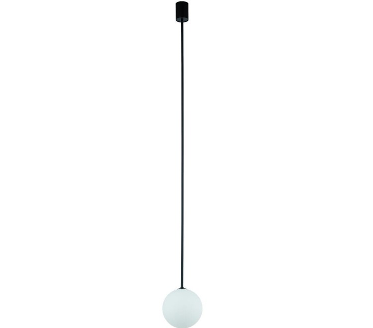 Lampa sufitowa Loft KIER L 10310 NOWODVORSKI Lighting G9 nowoczesna oprawa oświetleniowa kula biała zwis metal szkło czarno-biała czarny czarna Inspiracje Premium