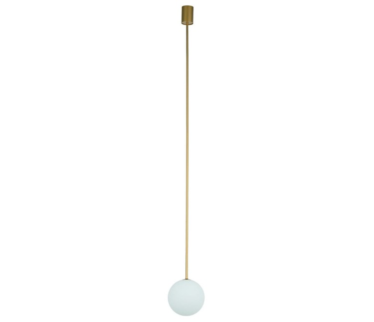 Lampa sufitowa Loft KIER L 10308 NOWODVORSKI Lighting G9 nowoczesna oprawa oświetleniowa kula biała zwis metal szkło złoto-biała złoty złota Inspiracje Premium