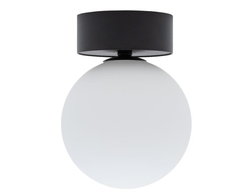 Lampa sufitowa Loft KIER I S 10302 NOWODVORSKI Lighting G9 nowoczesna oprawa oświetleniowa kula biała plafon czarno-biały czarna metal szkło Inspiracje Premium