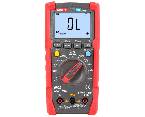 Miernik multimetr UT191T UT-191T UNI-T PRO uniwersalny cyfrowy 6000 TrueRMS prąd 20A z dużym wyświetlaczem LCD Profesjonalny
