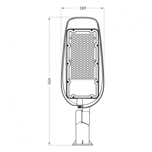 Lampa uliczna parkingowa LED STREET LAMP 50W Eco Light EC20004 5500lm parkowa 6500K IP65 latarnia przemysłowa barwa zimna Premium Line