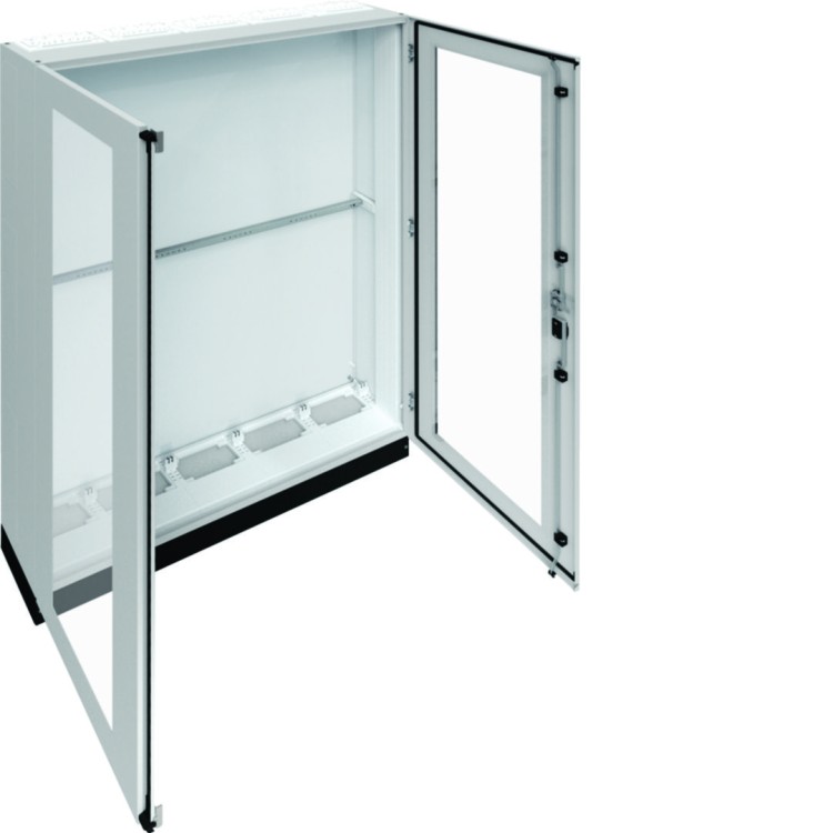 univers Rozdzielnica stojąca IP55/II 1300x1850x275 + cokół 100mm, drzwi transp. FR25L1 Hager