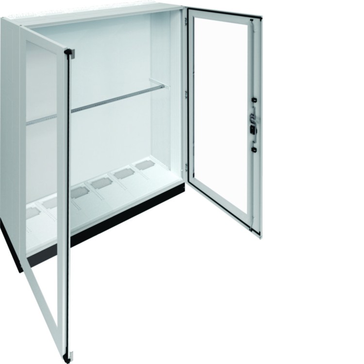 univers Rozdzielnica stojąca IP55/II 1550x1850x400 + cokół 100mm, drzwi transp. FR26U1 Hager