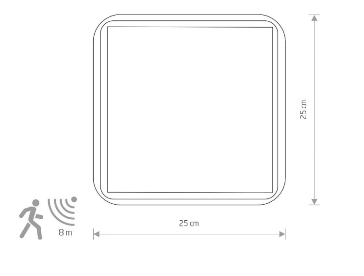 Lampa sufitowa Loft PLAFON TAHOE II SENSOR 10040 NOWODVORSKI Lighting 2xE27 IP44 nowoczesna oświetleniowa Industrialna plafon z czujnikiem ruchu biały biała łazienka Inspiracje Premium