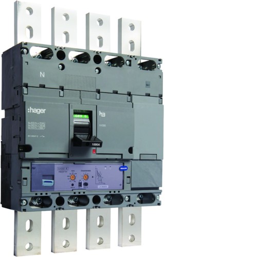 MCCB Wyłącznik mocy h1000 4P 70kA 1000A LSI HEE971H Hager
