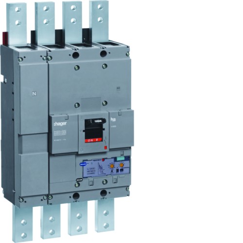 MCCB Wyłącznik mocy h1600 4P 70kA 1250A LSI HEF981H Hager