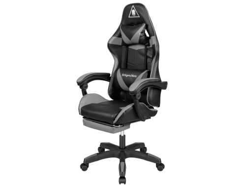 Fotel gamingowy dla Gracza GX-150 KM0790-G Kruger&Matz Biurowy obrotowy w pełni regulowany Czarno-szary