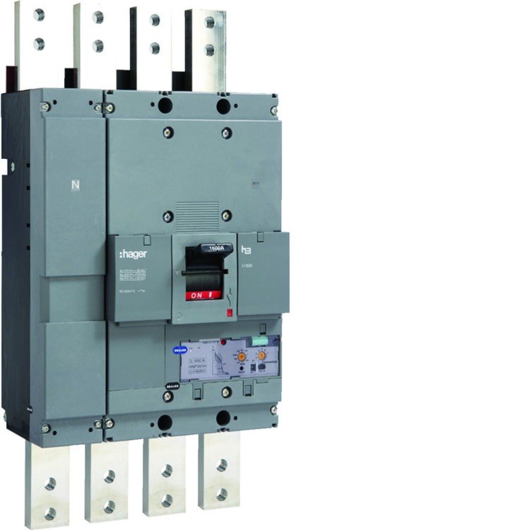 MCCB Wyłącznik mocy h1600 4P 50kA 1600A LSI HNF991H Hager
