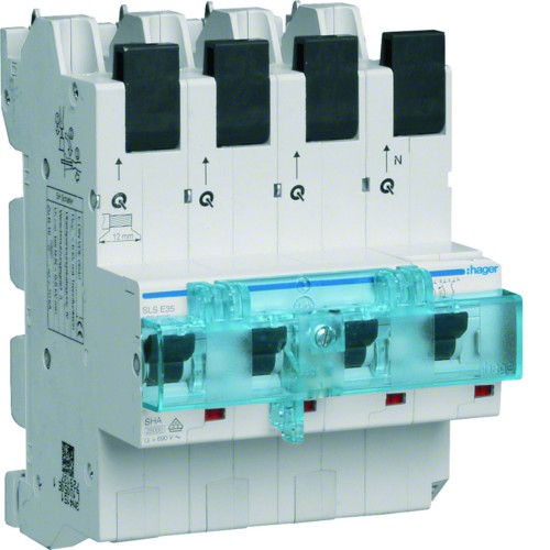 # MCB SLS Wyłącznik nadprądowy selektywny 3P+N, Cs, 16 A, szyny Cu 40-12x5/10mm HTS616C Hager
