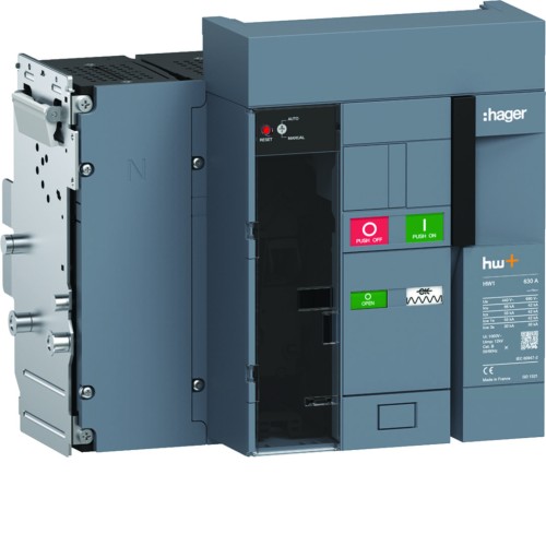 ACB HW1 66kA 630A 4P Wyłącznik wysuwny do wyzwalacza sentinel Energy HW1E406DE Hager