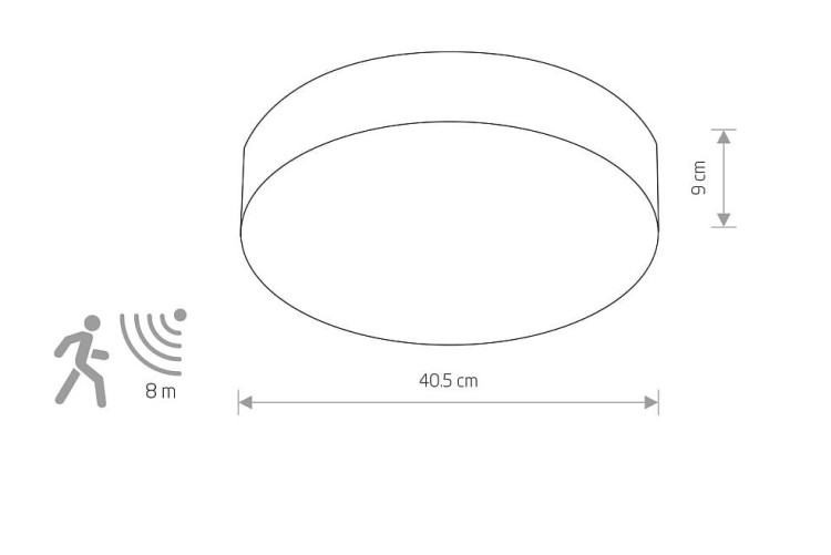 Lampa sufitowa Loft PLAFON ARENA BLACK SENSOR 10177 NOWODVORSKI Lighting 3xE14 nowoczesna oświetleniowa Industrialna plafon z czujnikiem ruchu czarny czarna Inspiracje Premium