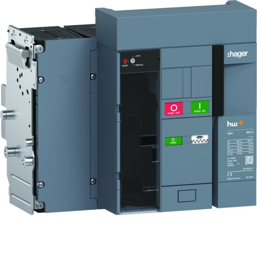 ACB HW1 55kA 800A 4P Wyłącznik wysuwny do wyzwalacza sentinel Energy HW1M408DE Hager