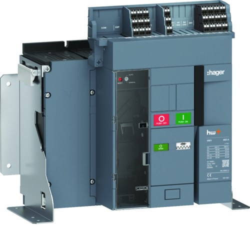 ACB HW1 55kA 800A 4P Wyłącznik powietrzny stacjonarny do wyzwalacza sentinel HW1M408FB Hager
