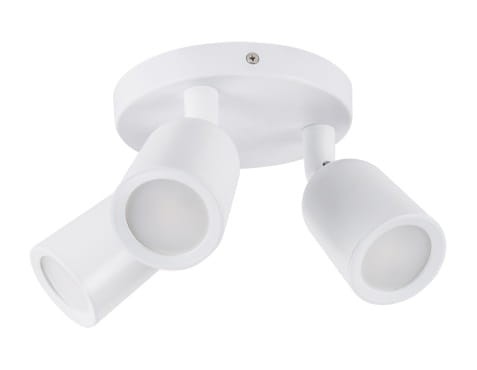 Lampa ścienno-sufitowa Kinkiet Industrialny BOGNA GU10 3C WHITE 03986 Struhm Ideus Biała Loft nowoczesny metalowy biały potrójny