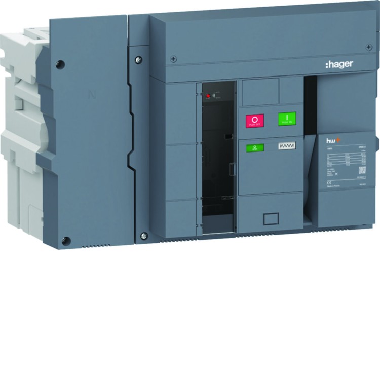 ACB HW4 120kA 2500A 4P Wyłącznik powietrzny wysuwny do wyzwalacza sentinel HW4P425DB Hager