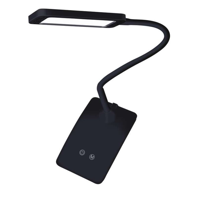 Lampa biurkowa Eddy Z7599B Emos LED lampka giętka wyginana Czarna