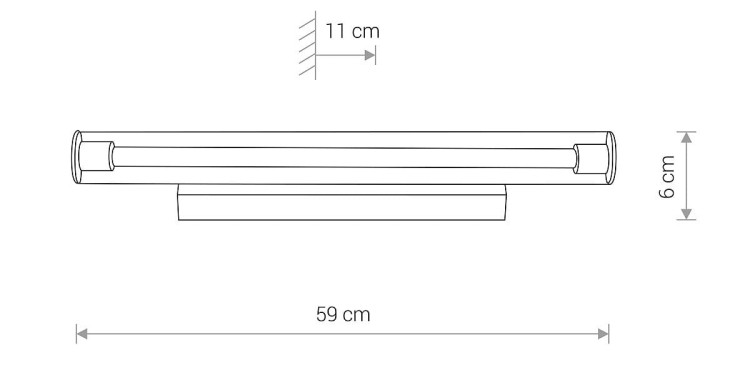 Lampa ścienna ION LED M 8171 NOWODVORSKI Lighting 12W 3000K Loft nowoczesna oświetleniowa kinkiet metalowy metalowa chrom Inspiracje Premium