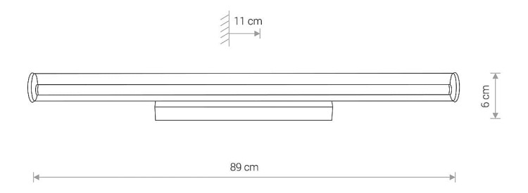 Lampa ścienna ION LED L CHROM 8172 NOWODVORSKI Lighting 18W 3000K nowoczesna oświetleniowa kinkiet metalowy metalowa chrom Inspiracje Premium