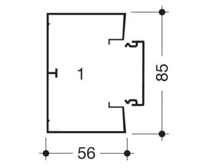 Kanał PCV 50x85 GBD5008509010 HAGER POLO 2m tehalit.GBD z pokrywą Biały elektroinstalacyjny korytko listwa kanał kablowy GBD z nawierconymi otworami montażowymi
