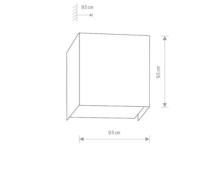 Lampa ścienna CUBE SILVER 5267 NOWODVORSKI Lighting G9 Loft nowoczesna lampa oświetleniowa kinkiet metalowy chrom srebrny Inspiracje Premium