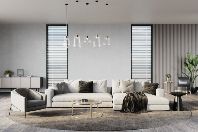 Lampa sufitowa wisząca Industrialna Loft PEAR S 8673 NOWODVORSKI Lighting oświetleniowa żyrandol nowoczesna szklana bańka gruszka ze złotym Premium - Outlet