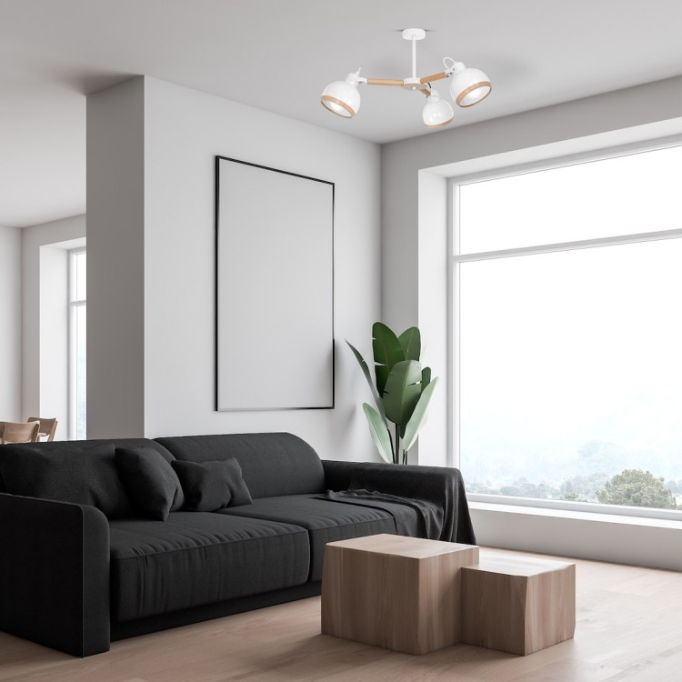 Żyrandol OVAL WHITE 3xE27 MLP8655 Milagro
