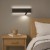 Kinkiet Resort Czarny prawy 10W + 3W LED 4000K ML1568 Milagro