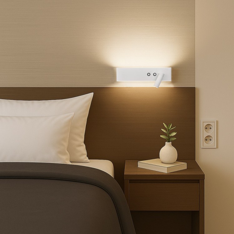 Kinkiet Resort prawy 10W + 3W LED 4000K Biały ML1569 Milagro