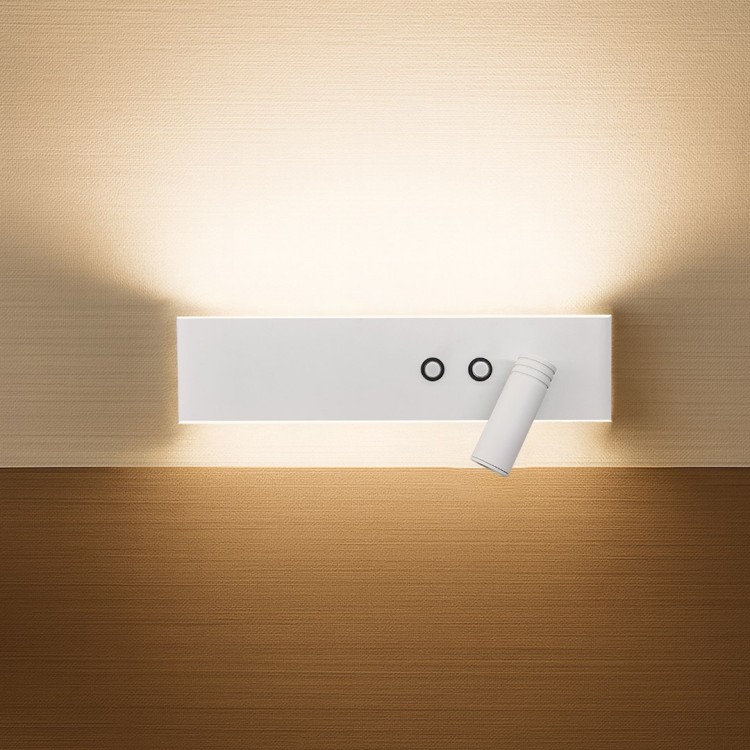 Kinkiet Resort prawy 10W + 3W LED 4000K Biały ML1569 Milagro
