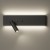 Kinkiet Resort Czarny Lewy 10W + 3W LED 4000K ML1570 Milagro