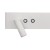 Kinkiet Resort lewy 10W + 3W LED 4000K Biały ML1571 Milagro