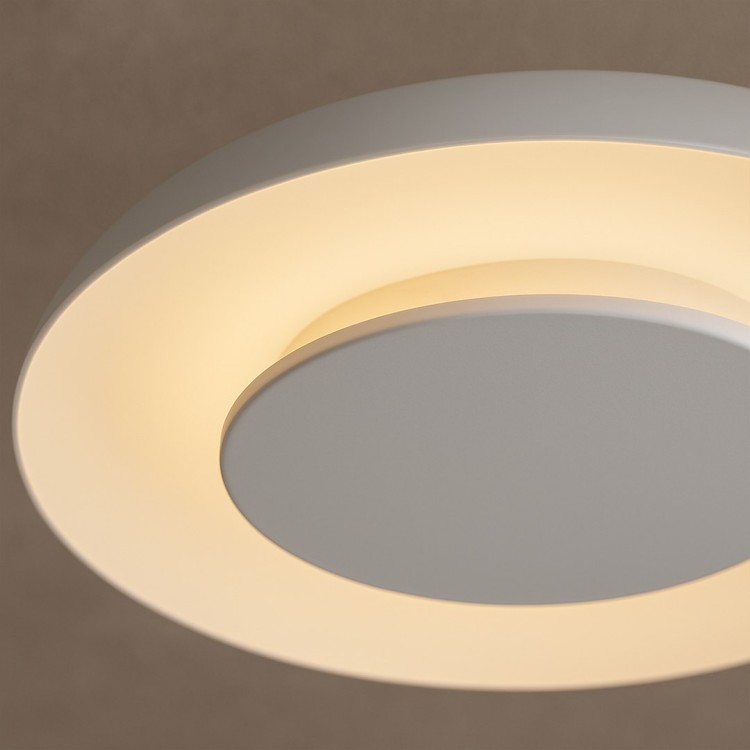 Lampa sufitowa Piattino Biały 30W LED 3000K-4000k-6000K ML1810 Milagro