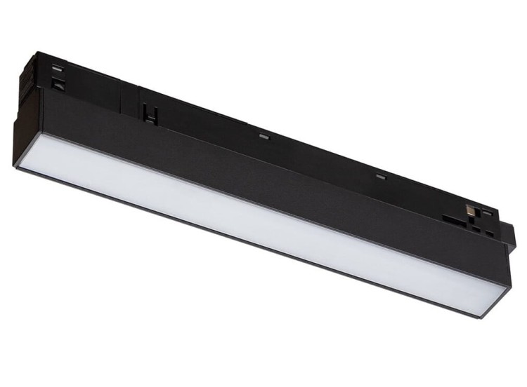 Oprawa Liniowa Lampa LED 20cm 9W do Szynoprzewodu Szyny niskonapięciowy System LVM LINE LED 9W 10143 NOWODVORSKI Lighting 3000K Loft nowoczesna sufitowy ścienny oświetlenie szynowe listwa natynkowa podtynkowa zawieszana 48V czarna Inspiracje Premium