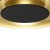 Lampa sufitowa Piattino Czarny Złoty 30W LED 3000K-4000k-6000K ML1812 Milagro